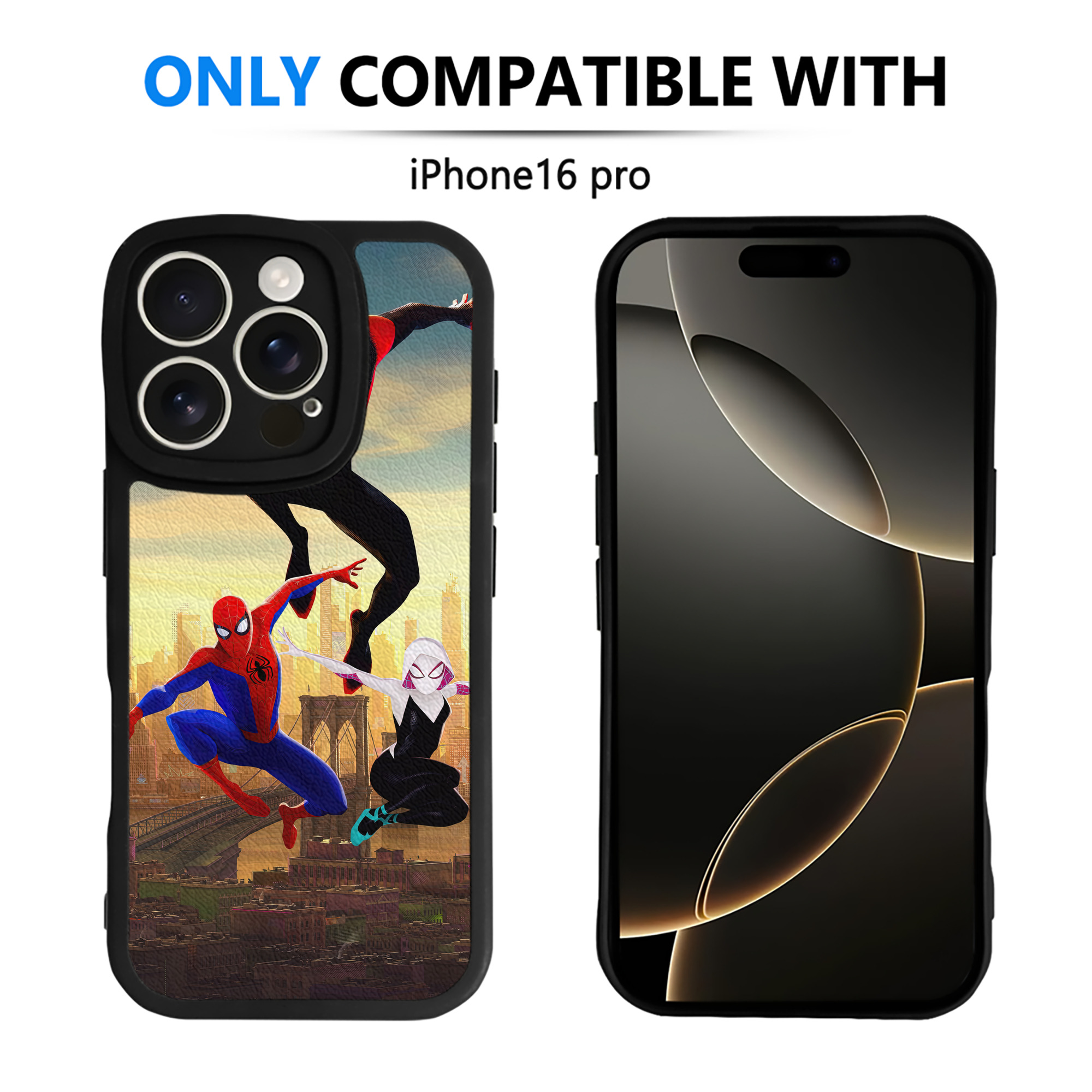 Spider Man スパイダーマン 【iPhone 16シリーズ対応】シリコンスマホケース（レザー調） 材質：シリコン